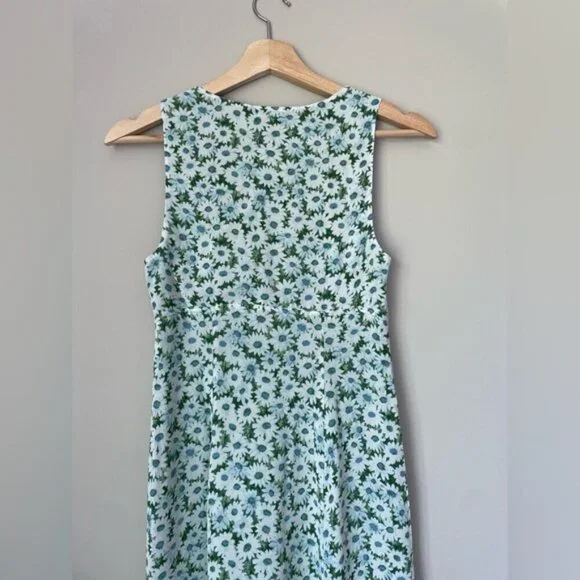 NEW Reformation Ceara Midi Dress Daisy Meadow Green Floral | US 0 UK 4 - Picture 16 of 16